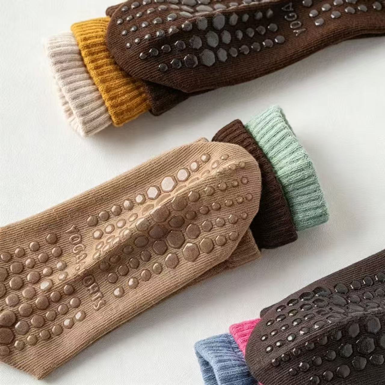 Socks with Anti-Slip Bottom Grips 